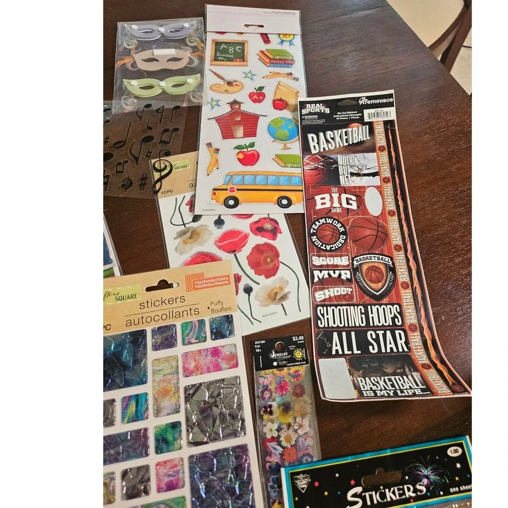 Sticko The Paper Studio Scrapbook Sticker Lot Unisex OS Multicolor Craft Supply